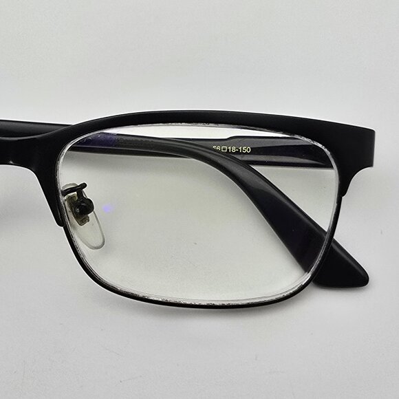 Gucci GG0494OJ 001 Black Rectangular Titanium Eyeglasses Frame Japan 56-18-150 - Picture 12 of 13